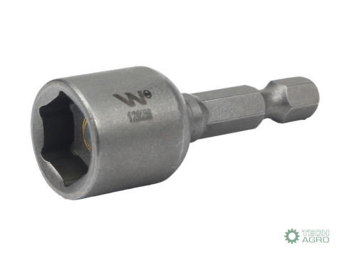 Nasadka do farmerów, 12mm do uchwytunarzędziowego do wkrętarki ze stali CrV długość 48 mm, Waryński Nasadka do farmerów, 12mm do uchwytunarzędziowego do wkrętarki ze stali CrV długość 48 mm, Waryński