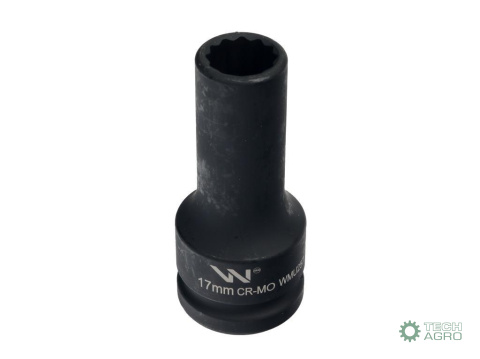 Nasadka udarowa 3/4" dwunastokątna zestali CrMo 17mm bardzo długa D90 SLIM Waryński Nasadka udarowa 3/4" dwunastokątna zestali CrMo 17mm bardzo długa D90 SLIM Waryński