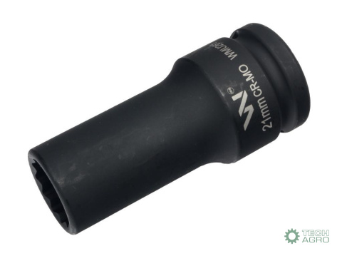 Nasadka udarowa 3/4" dwunastokątna zestali CrMo 21mm bardzo długa D90 SLIM Waryński