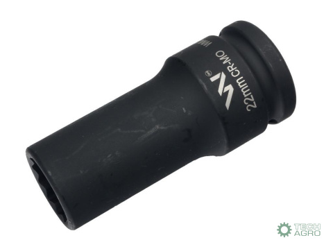 Nasadka udarowa 3/4" dwunastokątna zestali CrMo 22mm bardzo długa D90 SLIM Waryński