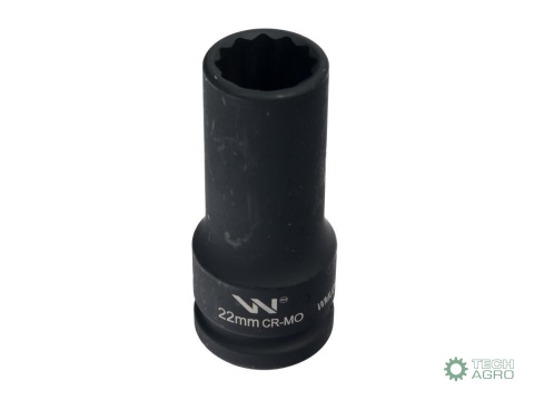 Nasadka udarowa 3/4" dwunastokątna zestali CrMo 22mm bardzo długa D90 SLIM Waryński Nasadka udarowa 3/4" dwunastokątna zestali CrMo 22mm bardzo długa D90 SLIM Waryński