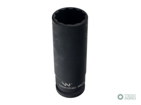 Nasadka udarowa 3/4" dwunastokątna zestali CrMo 32mm bardzo długa D120 SLIM Waryński Nasadka udarowa 3/4" dwunastokątna zestali CrMo 32mm bardzo długa D120 SLIM Waryński
