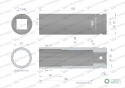 Nasadka udarowa 3/4" dwunastokątnazestali CrMo 27mm bardzo długa D120 SLIM Waryński