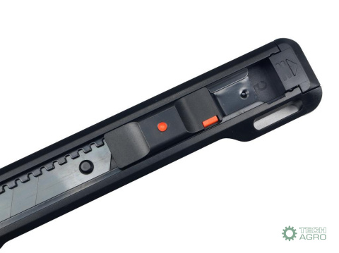 Nożyk łamany, ostrze 18mm ze stali SK2w obudowie z tworzywa ABS, do prac wykończeniowych warsztatowych pomocniczych, Teger Nożyk łamany, ostrze 18mm ze stali SK2w obudowie z tworzywa ABS, do prac wykończeniowych warsztatowych pomocniczych, Teger