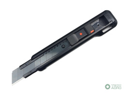 Nożyk łamany, ostrze 18mm ze stali SK2w obudowie z tworzywa ABS sprzedawane w kartoniku ekspozycyjnym, , do prac wykończeniowych