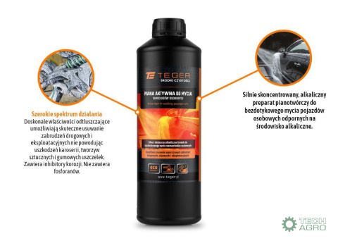 Piana aktywna do mycia samochodów osobowych 1 l / TEGER