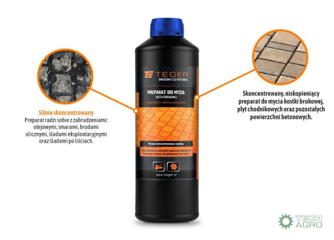 Preparat do mycia kostki brukowej 1 KG / (Płyn) TEGER