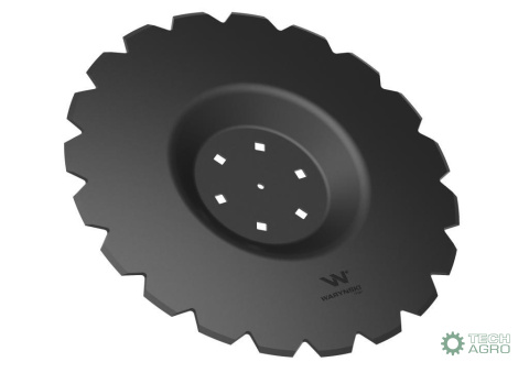 Talerz uzębiony Z-20 fi 510 mocowanie 6/120 grubość 3.5 mm przetłoczony stal borowa WARYŃSKI R Talerz uzębiony Z-20 fi 510 mocowanie 6/120 grubość 3.5 mm przetłoczony stal borowa WARYŃSKI R