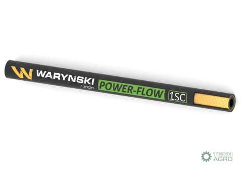 Wąż hydrauliczny do zakuwania POWER-FLOW 1SC DN10 1-oplotowy 180 Bar Waryński Wąż hydrauliczny do zakuwania POWER-FLOW 1SC DN10 1-oplotowy 180 Bar Waryński