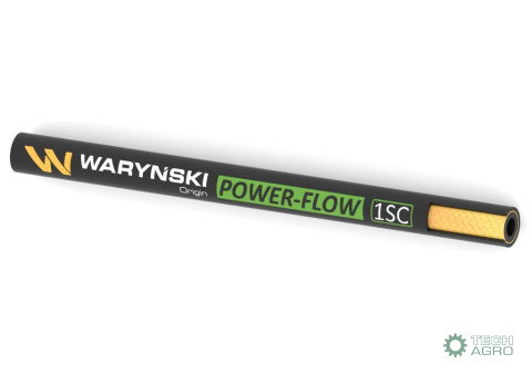 Wąż hydrauliczny do zakuwania POWER-FLOW 1SC DN32 1-oplotowy 63 Bar Waryński Wąż hydrauliczny do zakuwania POWER-FLOW 1SC DN32 1-oplotowy 63 Bar Waryński
