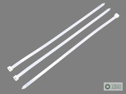 Opaski kablowe, opaski zaciskowe,tyrytytki, trytytki, 9.0 x 400mm 100 szt w worku transparentne odporne na UV, w elektrotechnice