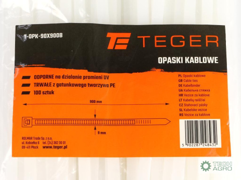 Opaski kablowe, opaski zaciskowe,tyrytytki, trytytki, 9.0 x 900mm 100 szt w worku transparentne odporne na UV, w elektrotechnice Opaski kablowe, opaski zaciskowe,tyrytytki, trytytki, 9.0 x 900mm 100 szt w worku transparentne odporne na UV, w elektrotechnice