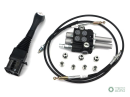 Zestaw do Ładowacz TUR -Rozdzielacz 40L2-sekcyjny + Joystick bez przycisku + Elementy złączne + Linki na kulkę 1500mm VOIMA