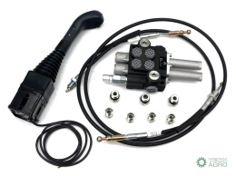 Zestaw do Ładowacz TUR -Rozdzielacz 40L2-sekcyjny + Joystick z przyciskiem + Elementy złączne + Linki na kulkę 1500mm VOIMA