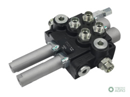 Zestaw - rozdzielacz hydrauliczny2-sekcyjny na linki + elementy złączne VOIMA