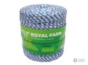 Plecionka, do elektryzatora 3mm,2x0,20mm Cu, 4x0,20mm SS biało-niebieska 400m, Royal Farm