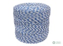 Plecionka, do elektryzatora 3mm,2x0,20mm Cu, 4x0,20mm SS biało-niebieska 400m, Royal Farm