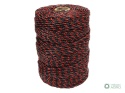 Plecionka, do elektryzatora 3mm,3x0,20mm SS czarno-pomarańczowa 200m, Royal Farm