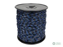 Plecionka, do elektryzatora 3mm,3x0,50mm SS czarno-niebieska 200m, Royal Farm