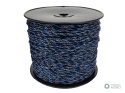Plecionka, do elektryzatora 3mm,3x0,50mm SS czarno-niebieska 400m, Royal Farm
