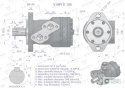 Silnik hydrauliczny orbitalny V-MR-S100 cm3/obr (175 bar / max.200 bar) VOIMA