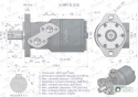 Silnik hydrauliczny orbitalny V-MR-S315 cm3/obr (135 bar / max.175 bar) VOIMA
