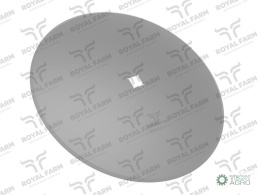 Talerz, gładki fi 510 otwór 30x30 stal borowa, 1279621010 1240040020, Royal Farm
