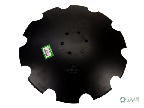 Talerz, uzębiony Z-10 fi 560 mocowanie 6/120 grubość 4 mm stal borowa, Royal Farm