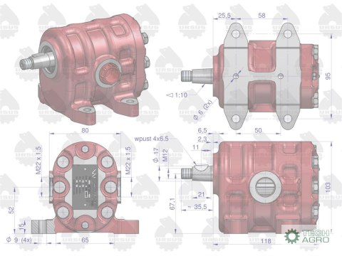 POMPA PODN.PZ18AT C330 URSUS 23L/M POMPA PODN.PZ18AT C330 URSUS 23L/M