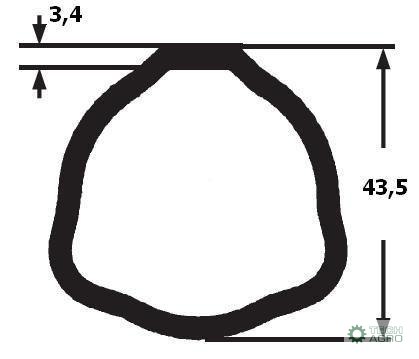 RURA ZEW.WAŁU SERIA 3/4 710MM RURA ZEW.WAŁU SERIA 3/4 710MM
