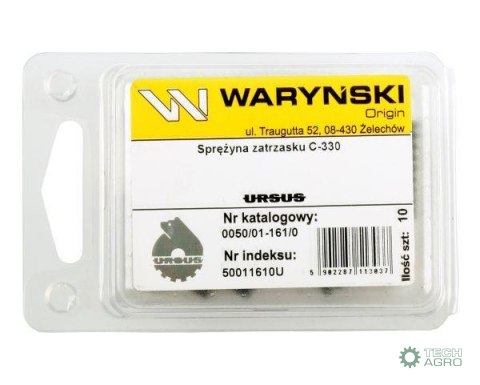Sprężyna zatrzasku sprzedawane po 10 C-330 ORYGINAŁ URSUS Sprężyna zatrzasku sprzedawane po 10 C-330 ORYGINAŁ URSUS