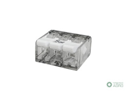 Szybkozłączka elektryczna 3 otworowa z z zapadką. przewód- linka. drut 0.5-4 mm2
