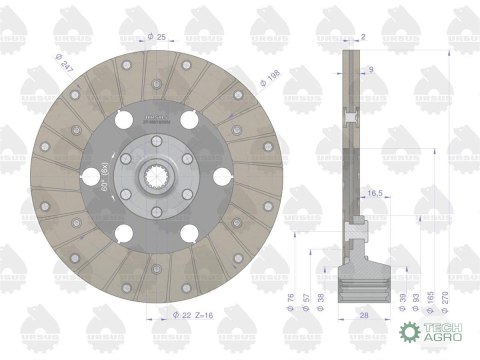 TARCZA SPRZ. I ST. C330 U TARCZA SPRZ. I ST. C330 U