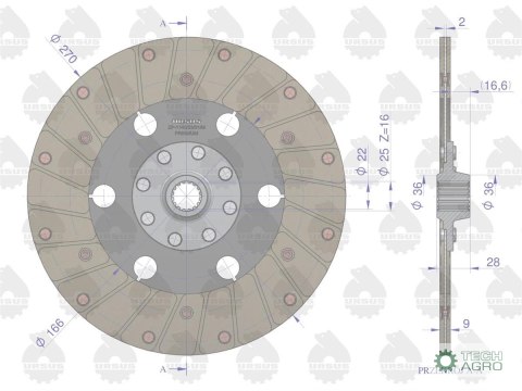 TARCZA SPRZ. I ST. C330 PREMIUM ORYGINAŁ URSUS TARCZA SPRZ. I ST. C330 PREMIUM ORYGINAŁ URSUS