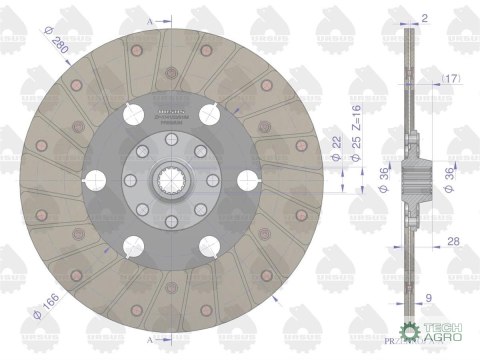 TARCZA SPRZ. I ST. C330M PREMIUM ORYGINAŁ URSUS TARCZA SPRZ. I ST. C330M PREMIUM ORYGINAŁ URSUS