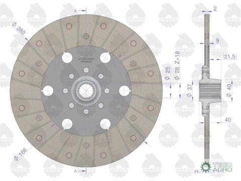 TARCZA SPRZ. I ST. C360 PREMIUM ORYGINAŁ URSUS TARCZA SPRZ. I ST. C360 PREMIUM ORYGINAŁ URSUS