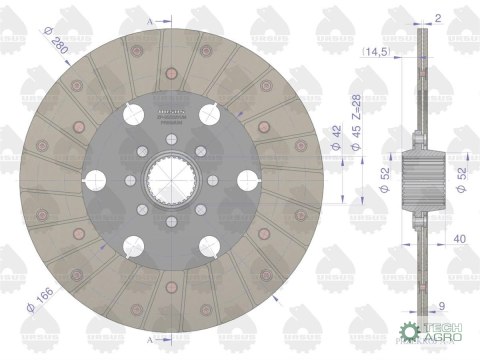 TARCZA SPRZ. II ST. C360 PREMIUM ORYGINAŁ URSUS TARCZA SPRZ. II ST. C360 PREMIUM ORYGINAŁ URSUS