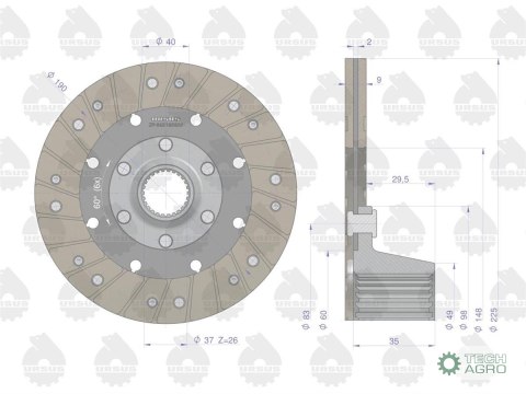 TARCZA SPRZ. II ST. C330 U TARCZA SPRZ. II ST. C330 U