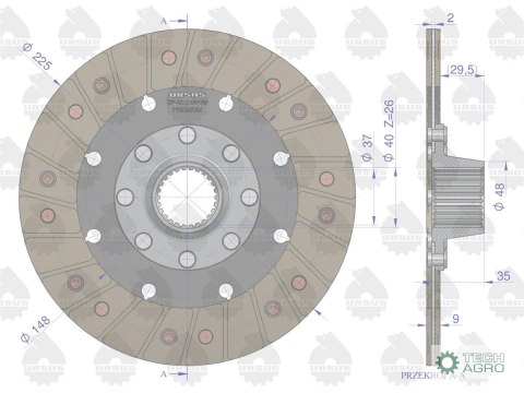 TARCZA SPRZ. II ST. C330 PREMIUM ORYGINAŁ URSUS TARCZA SPRZ. II ST. C330 PREMIUM ORYGINAŁ URSUS