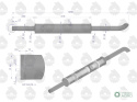 TŁUMIK EMAL.OKR.C360 URSUS 1280MM
