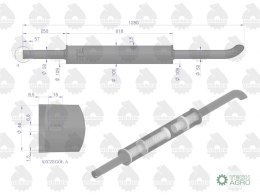 TŁUMIK EMAL.OKR.C360 URSUS 1280MM