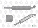 TŁUMIK OKR.KRÓTKI C330 830mm 4.1kg URSUS