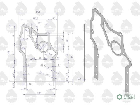 Uszczelka kadłuba cylindrów krążelit grubość 0.8mm C-330 ( sprzedawane po 5 ) ORYGINAŁ URSUS Uszczelka kadłuba cylindrów krążelit grubość 0.8mm C-330 ( sprzedawane po 5 ) ORYGINAŁ URSUS