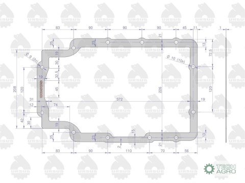 Uszczelka miski olejowej krążelit 1mm C-330 ( sprzedawane po 5 ) ORYGINAŁ URSUS Uszczelka miski olejowej krążelit 1mm C-330 ( sprzedawane po 5 ) ORYGINAŁ URSUS