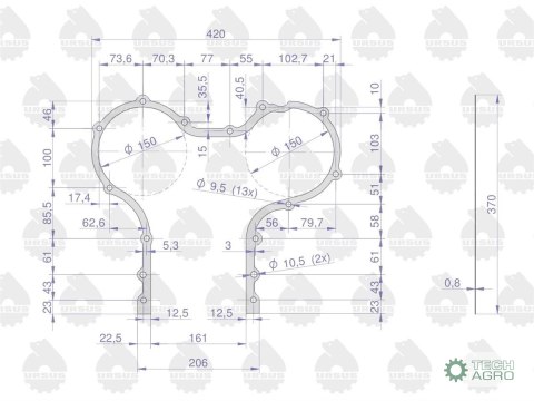 Uszczelka pokrywy rozrządu krążelit 0.8mm C-330 ( sprzedawane po 5 ) ORYGINAŁ URSUS Uszczelka pokrywy rozrządu krążelit 0.8mm C-330 ( sprzedawane po 5 ) ORYGINAŁ URSUS