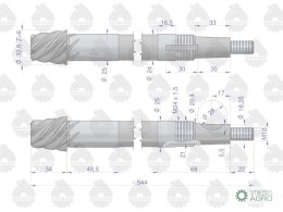 WAŁEK KIEROWNICZY C330 U