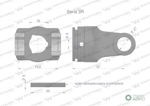 Widłak rury wewnętrznej 36x4.5 Seria 3R Waryński Widłak rury wewnętrznej 36x4.5 Seria 3R Waryński