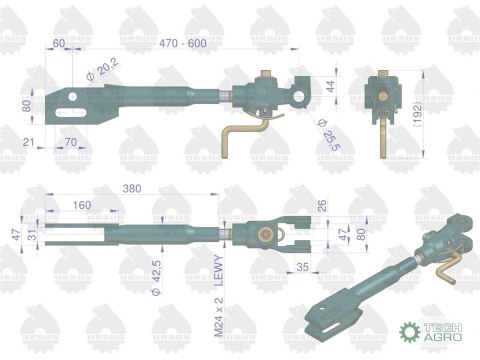 WIESZAK PRAWY KPL.C360 U WIESZAK PRAWY KPL.C360 U
