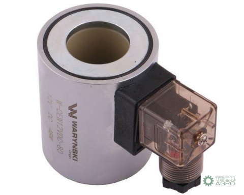 Cewka dzielnika elektrozaworu W-E12DVS6/2-80L. W-E12DVS3/2-80L 12V DC 48W Waryński