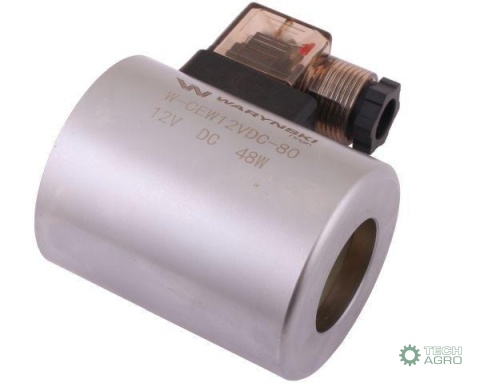 Cewka dzielnika elektrozaworu W-E12DVS6/2-80L. W-E12DVS3/2-80L 12V DC 48W Waryński Cewka dzielnika elektrozaworu W-E12DVS6/2-80L. W-E12DVS3/2-80L 12V DC 48W Waryński